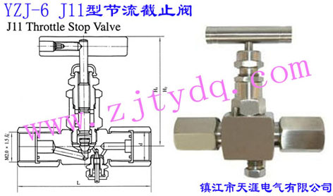 YZJ-6 J11型節(jié)流截止閥YZJ-6 J11 Throttle Stop Valve